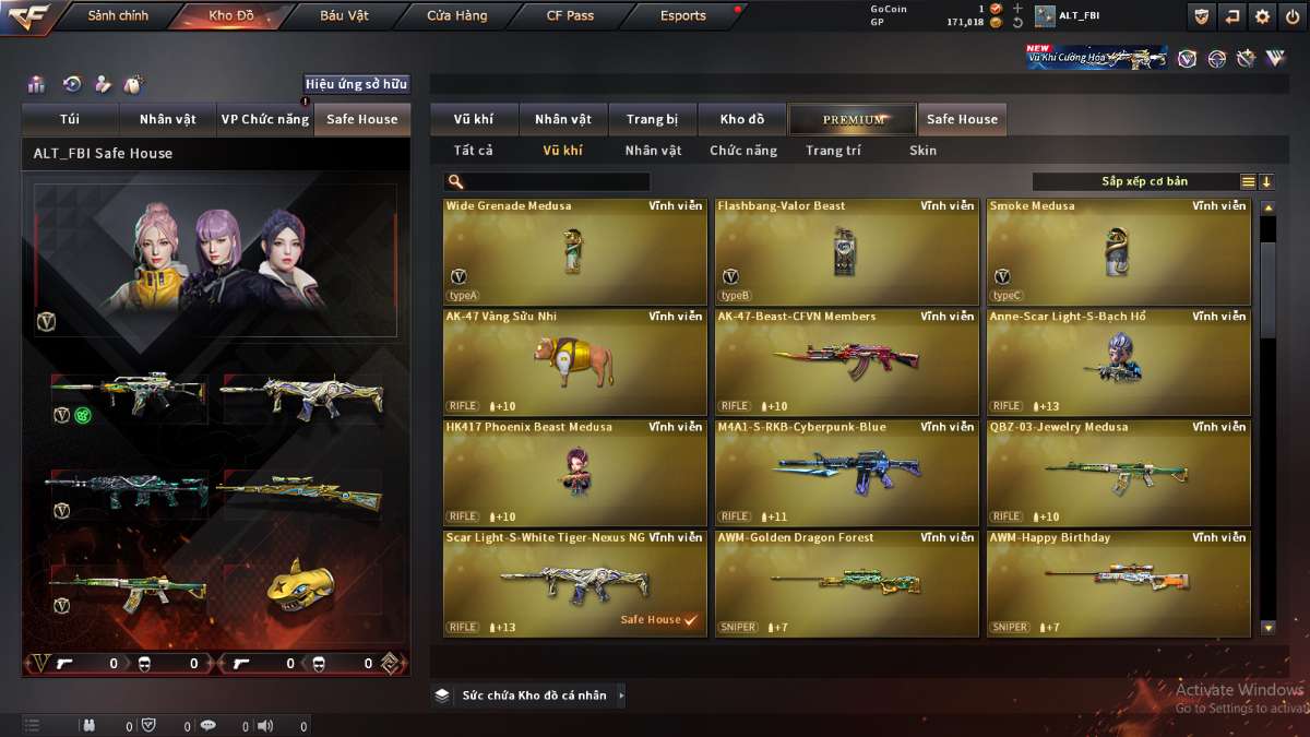 shop acc cf uy tin gia re
